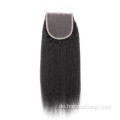 Großhandel Malaysian Remy Hair Extension Silky Straight Raw Indian Hair Web Yaki 100% menschliches Haarbündel und Verschlussset